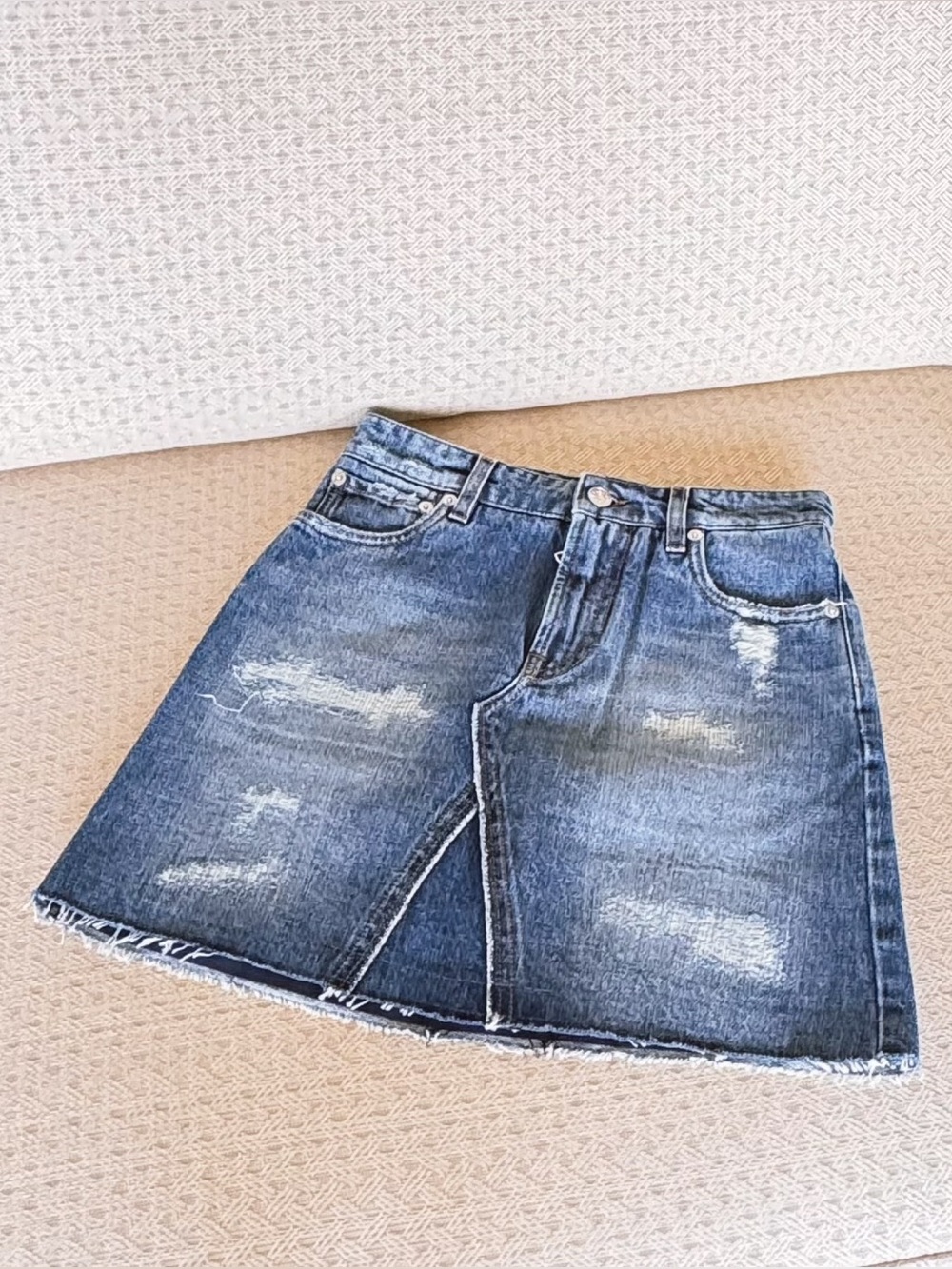 Dolce Gabbana Denim Mini Skirt